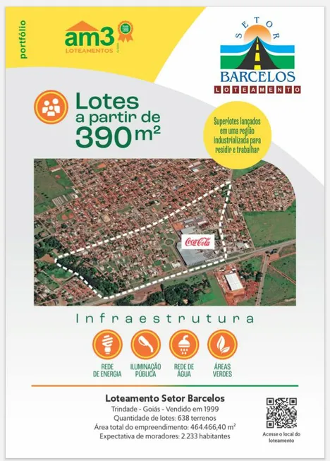 Foto 1 de Lote/Terreno à venda, 1145m² em Setor Barcelos, Trindade