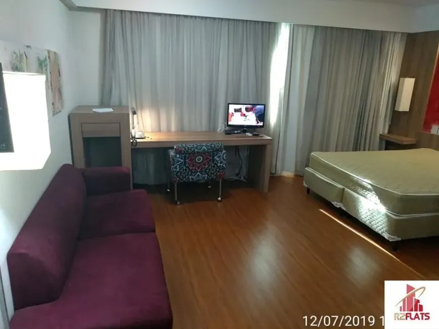 Foto 1 de Flat com 1 Quarto para alugar, 27m² em Moema, São Paulo