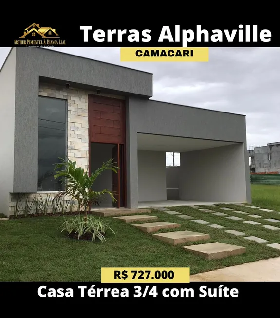 Foto 1 de Casa de Condomínio com 3 Quartos à venda, 133m² em Jardim Limoeiro, Camaçari