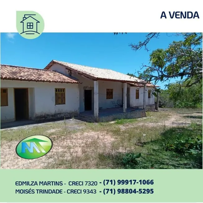 Foto 1 de Fazenda/Sítio com 2 Quartos à venda, 32000m² em Arembepe, Camaçari