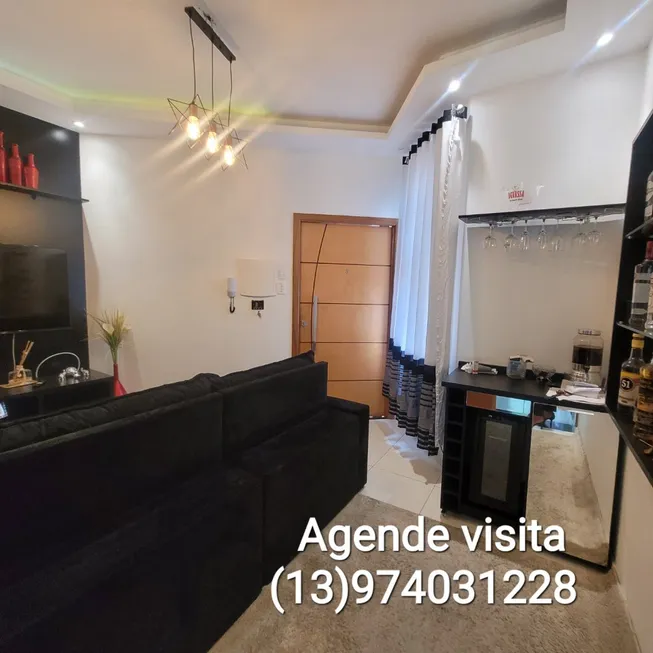 Foto 1 de Apartamento com 2 Quartos à venda, 56m² em Vila Matias, Santos