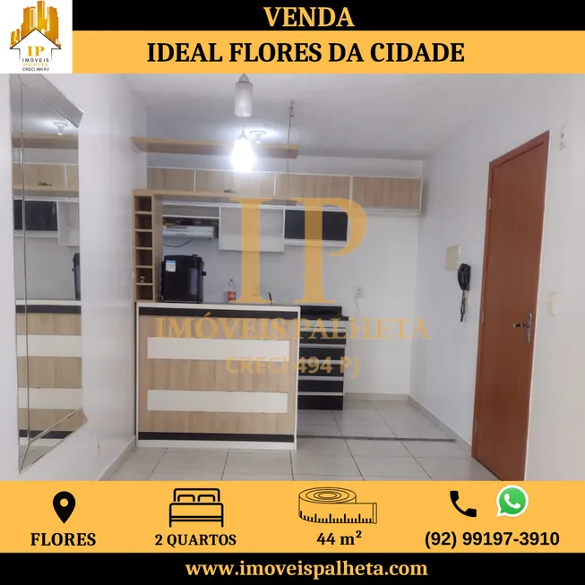 Foto 1 de Apartamento com 2 Quartos à venda, 44m² em Flores, Manaus