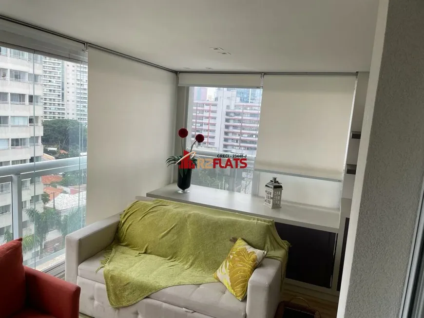 Foto 1 de Flat com 1 Quarto para alugar, 49m² em Pinheiros, São Paulo
