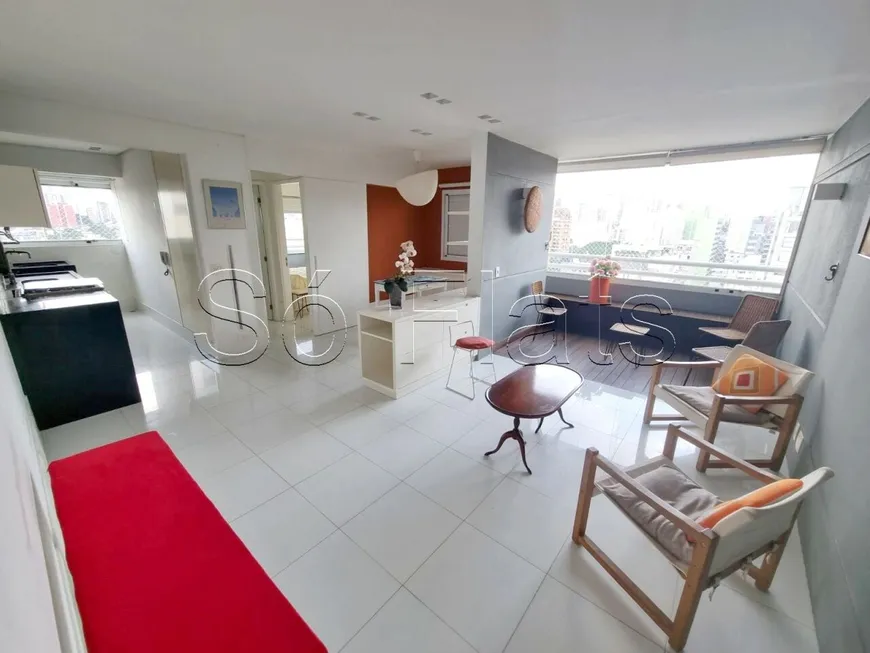 Foto 1 de Flat com 1 Quarto para alugar, 63m² em Pinheiros, São Paulo