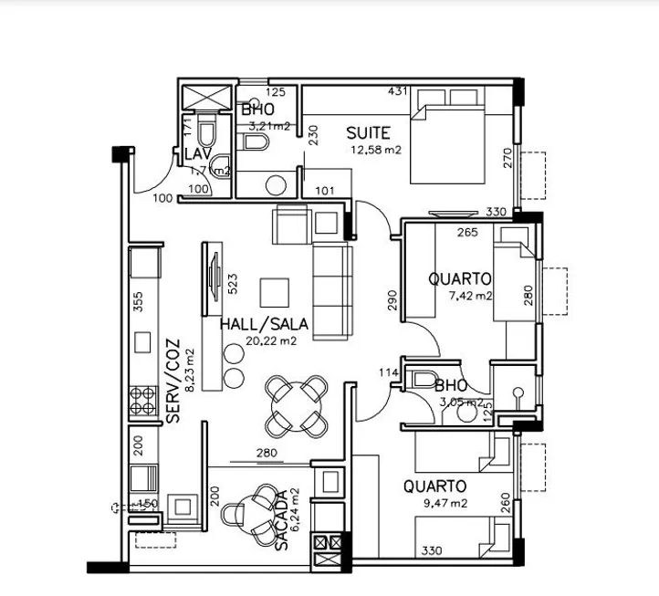 Foto 1 de Apartamento com 3 Quartos à venda, 81m² em Vila Nova, Blumenau