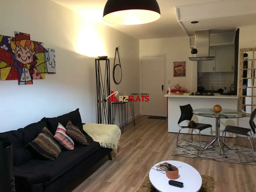 Foto 1 de Flat com 1 Quarto à venda, 50m² em Jardim Paulista, São Paulo