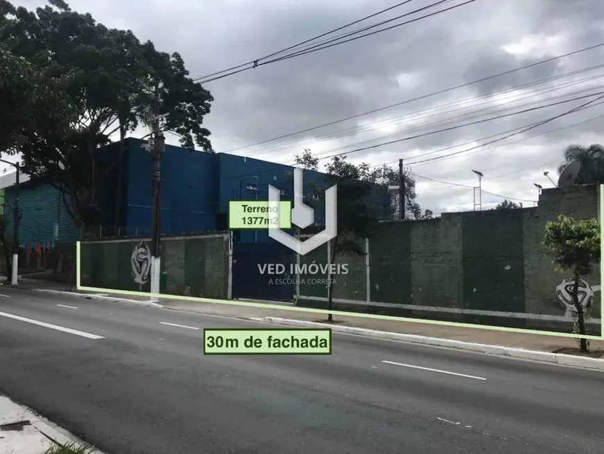 Foto 1 de Lote/Terreno à venda, 1377m² em Cidade Dutra, São Paulo