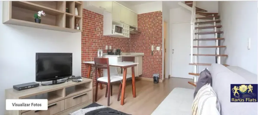 Foto 1 de Flat com 1 Quarto para alugar, 48m² em Brooklin, São Paulo