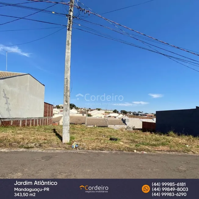 Foto 1 de Lote/Terreno à venda, 343m² em , Mandaguaçu