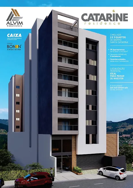 Foto 1 de Apartamento com 2 Quartos à venda, 60m² em Santa Catarina, Juiz de Fora