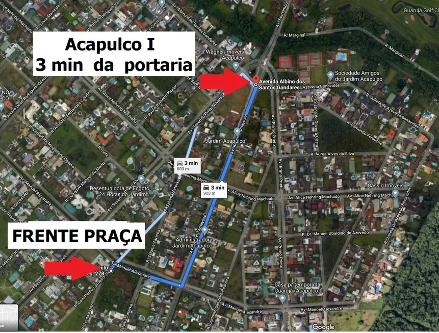 Foto 1 de Lote/Terreno à venda, 2000m² em Jardim Acapulco , Guarujá