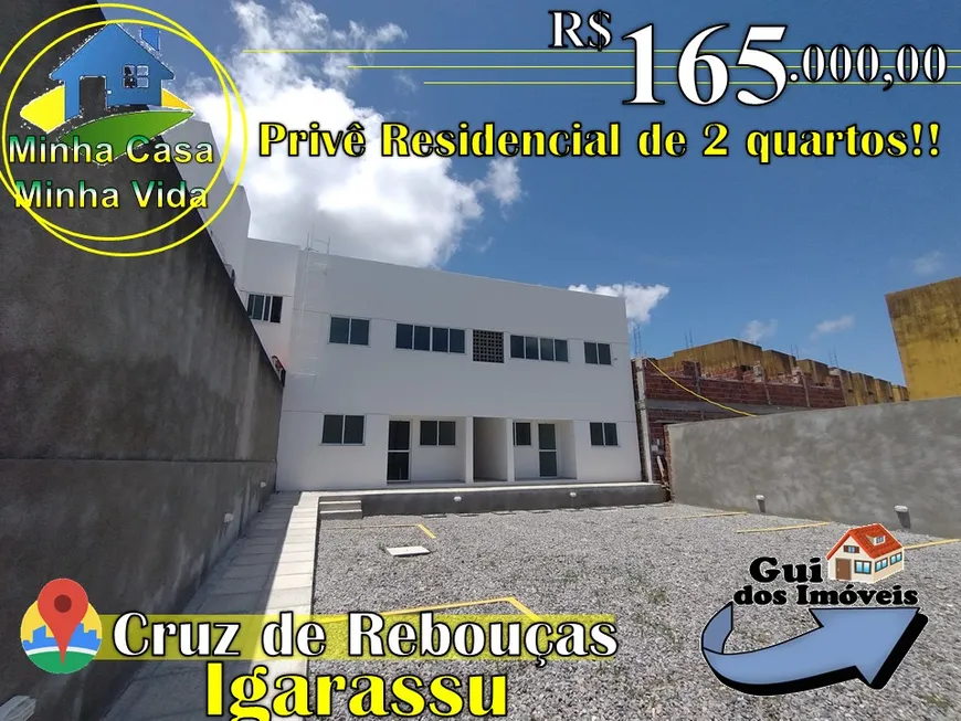 Foto 1 de Apartamento com 2 Quartos à venda, 49m² em Cruz de Rebouças, Igarassu