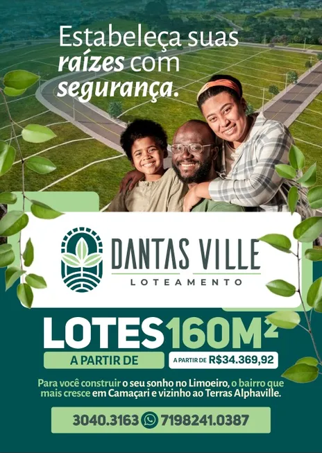 Foto 1 de Lote/Terreno à venda, 154m² em Jardim Limoeiro, Camaçari