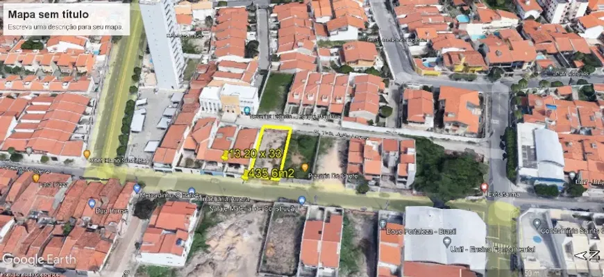 Foto 1 de Lote/Terreno à venda, 437m² em Parque Manibura, Fortaleza