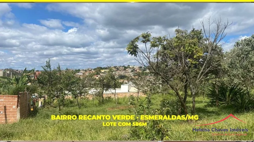 Foto 1 de Lote/Terreno à venda, 587m² em Recanto Verde, Esmeraldas