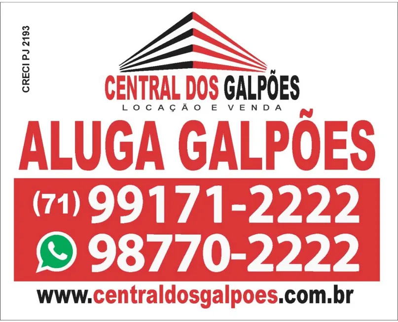 Foto 1 de Galpão/Depósito/Armazém para alugar, 1000m² em Valéria, Salvador