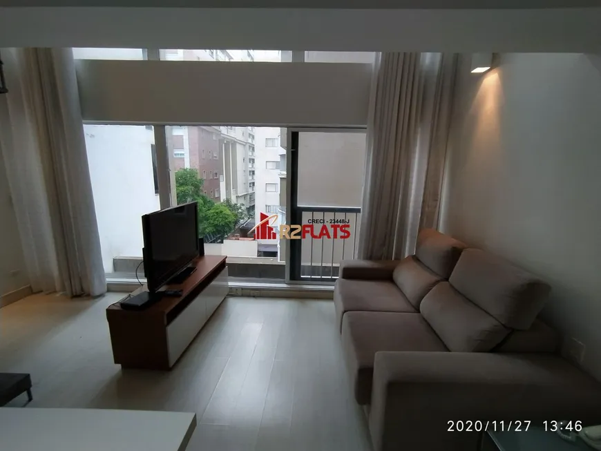 Foto 1 de Flat com 1 Quarto para alugar, 50m² em Bela Vista, São Paulo