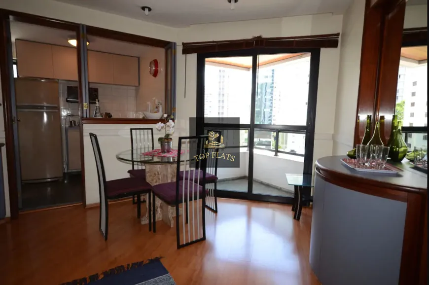 Foto 1 de Flat com 1 Quarto para alugar, 55m² em Jardim Paulista, São Paulo