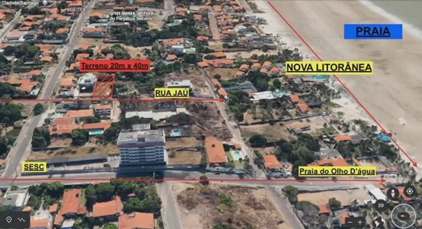 Foto 1 de Lote/Terreno à venda, 800m² em Olho d'Água, São Luís