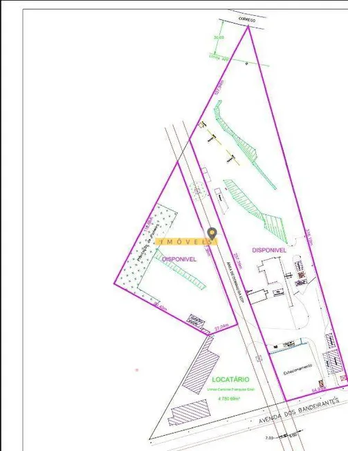 Foto 1 de Lote/Terreno para alugar, 26000m² em Jardim Santa Cruz, Taubaté