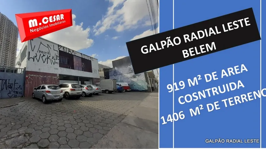 Foto 1 de Galpão/Depósito/Armazém para alugar, 906m² em Brás, São Paulo