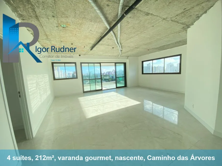 Foto 1 de Apartamento com 4 Quartos à venda, 212m² em Caminho Das Árvores, Salvador