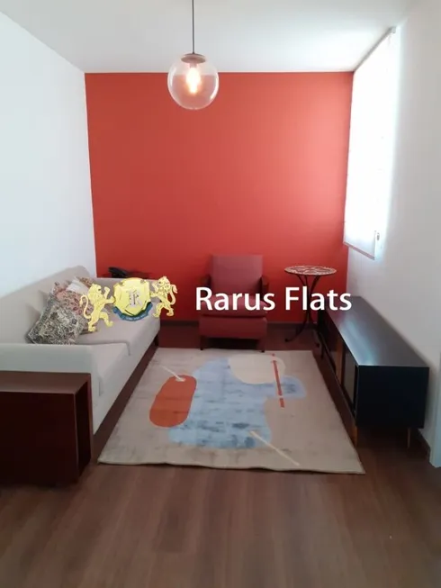 Foto 1 de Flat com 2 Quartos para alugar, 70m² em Moema, São Paulo