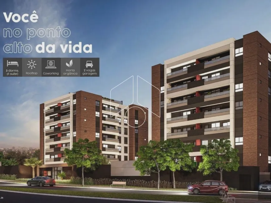 Foto 1 de Apartamento com 2 Quartos à venda, 75m² em Jóquei Club, Marília