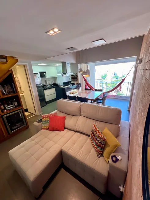 Foto 1 de Apartamento com 1 Quarto para venda ou aluguel, 48m² em Brooklin, São Paulo