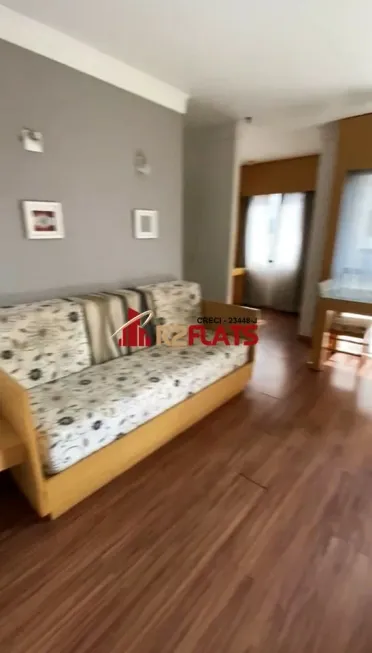 Foto 1 de Flat com 1 Quarto à venda, 42m² em Campo Belo, São Paulo