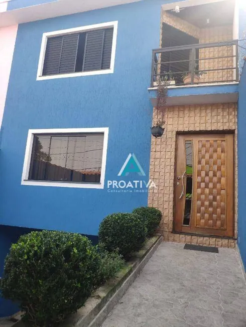 Foto 1 de Sobrado com 3 Quartos à venda, 217m² em Vila Linda, Santo André