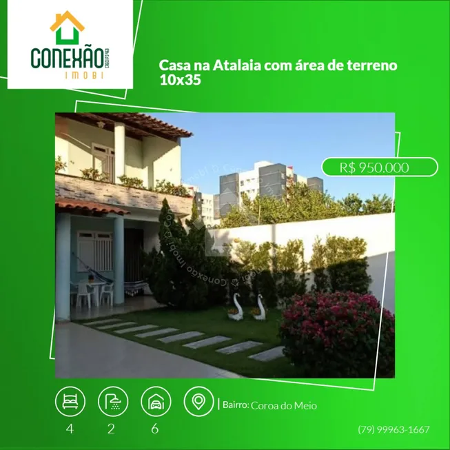 Foto 1 de Casa com 4 Quartos à venda, 350m² em Atalaia, Aracaju