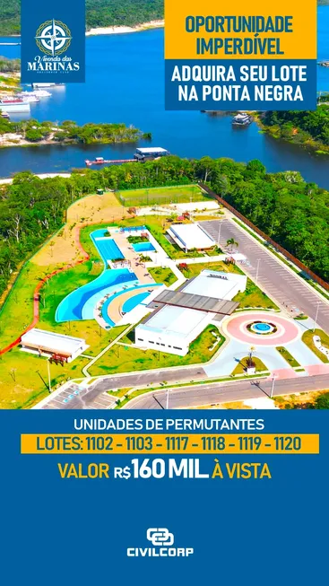 Foto 1 de Lote/Terreno à venda, 250m² em Ponta Negra, Manaus