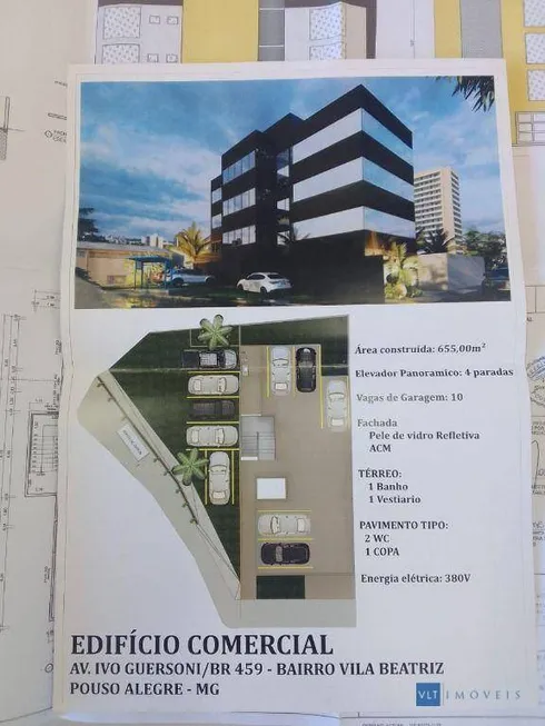 Foto 1 de Prédio Comercial para venda ou aluguel, 655m² em Vila Beatriz, Pouso Alegre