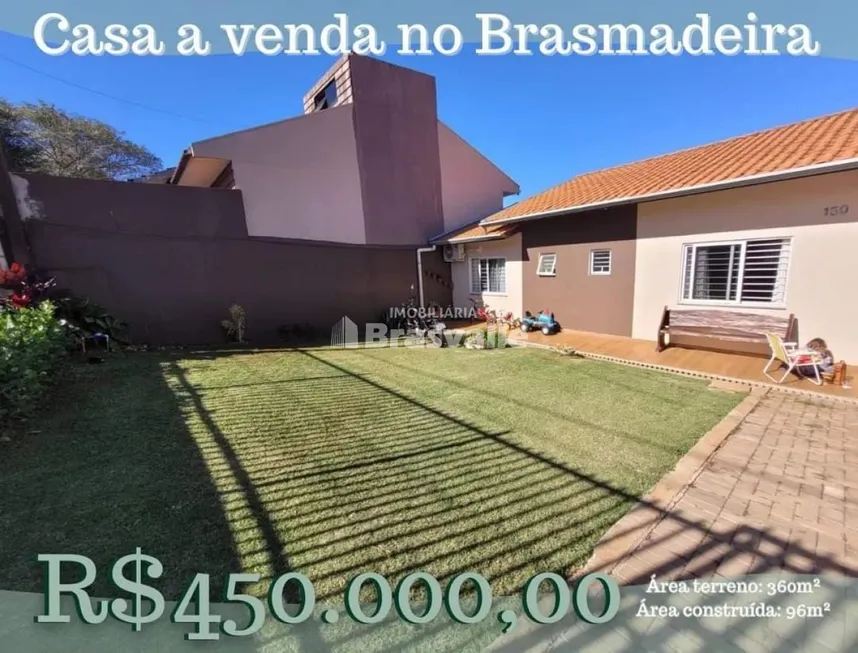 Foto 1 de Casa com 3 Quartos à venda, 96m² em Brazmadeira, Cascavel
