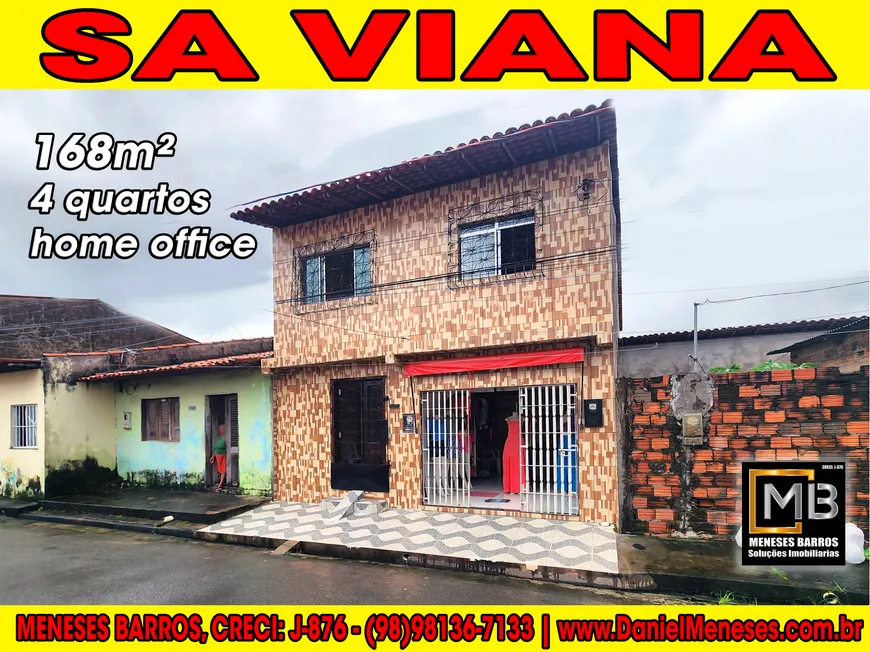 Foto 1 de Casa com 5 Quartos à venda, 115m² em Sá Viana, São Luís