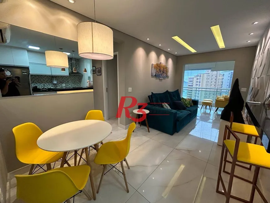 Foto 1 de Apartamento com 2 Quartos à venda, 72m² em José Menino, Santos