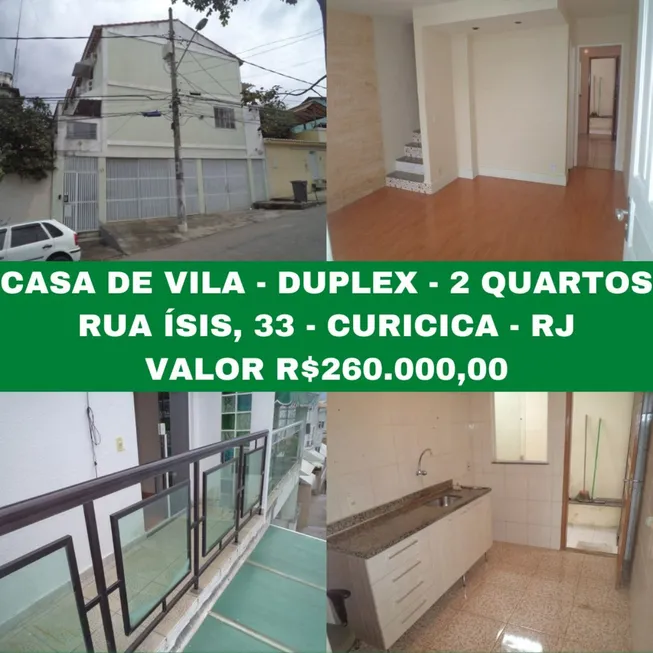 Foto 1 de Casa de Condomínio com 2 Quartos à venda, 96m² em Curicica, Rio de Janeiro