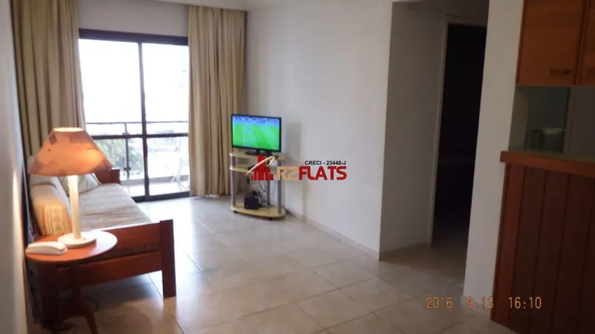 Foto 1 de Flat com 1 Quarto para alugar, 45m² em Itaim Bibi, São Paulo