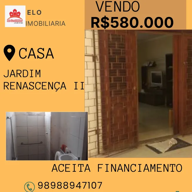 Foto 1 de Casa com 5 Quartos à venda, 250m² em Jardim Renascença, São Luís