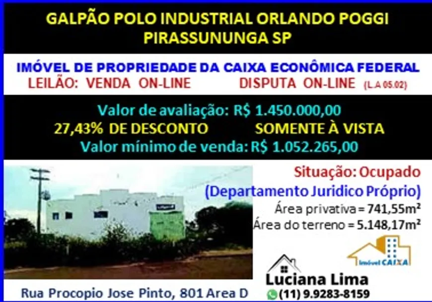 Foto 1 de Galpão/Depósito/Armazém à venda, 741m² em Centro, Pirassununga