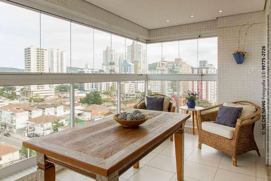 Foto 1 de Apartamento com 3 Quartos à venda, 111m² em Ponta da Praia, Santos