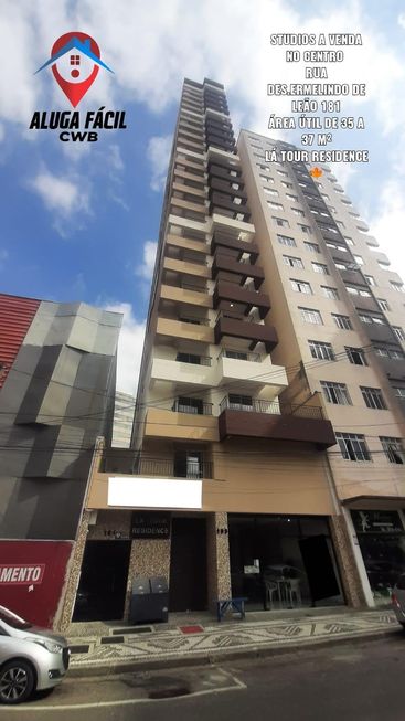 Foto 1 de Kitnet com 1 Quarto para venda ou aluguel, 35m² em Centro, Curitiba