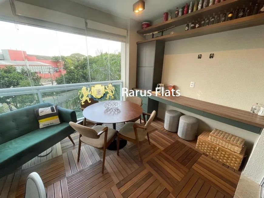 Foto 1 de Flat com 1 Quarto para alugar, 66m² em Brooklin, São Paulo