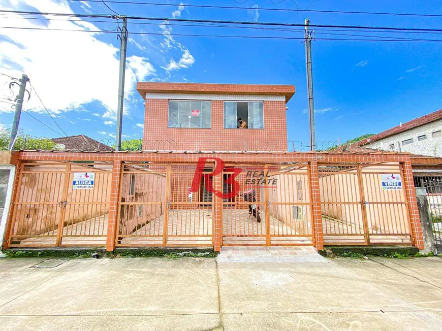 Foto 1 de Casa com 2 Quartos à venda, 60m² em Chico de Paula, Santos