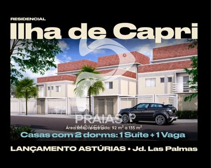 Foto 1 de Casa de Condomínio com 2 Quartos à venda, 92m² em Jardim Astúrias, Guarujá