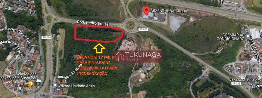 Foto 1 de Lote/Terreno à venda, 17000m² em Caputera, Arujá