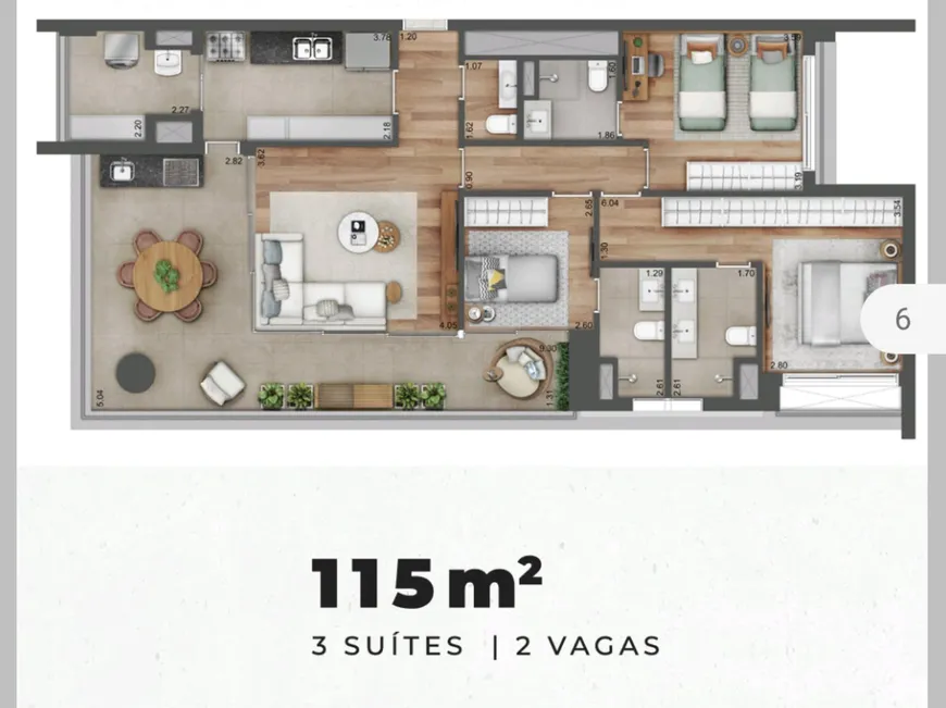 Foto 1 de Apartamento com 3 Quartos à venda, 115m² em Pinheiros, São Paulo