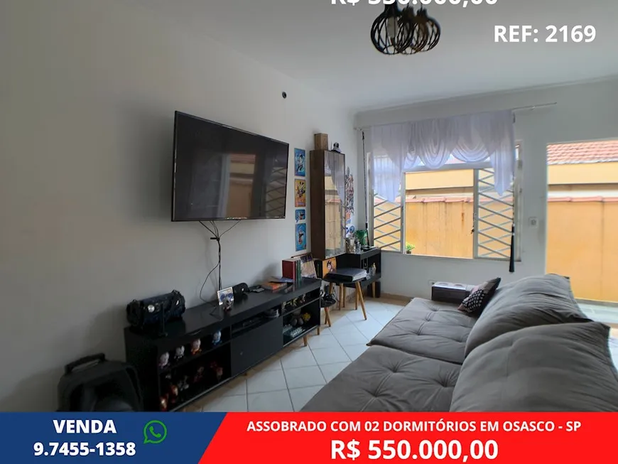 Foto 1 de Casa com 2 Quartos à venda, 200m² em Jardim das Flores, Osasco