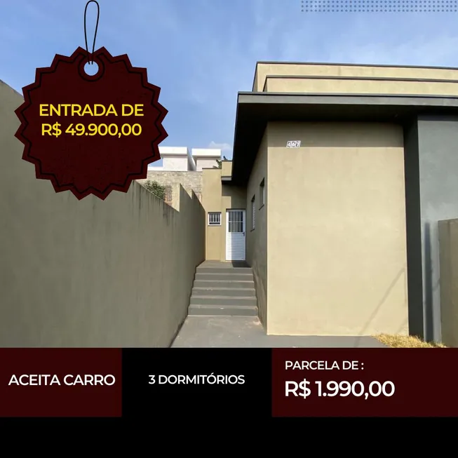 Foto 1 de Casa com 3 Quartos à venda, 73m² em Jardim São Judas Tadeu, Campinas